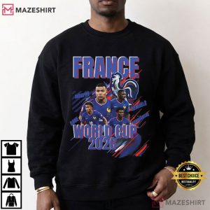 France World Cup 2026 Kylian Mbappe Football T Shirt (4)