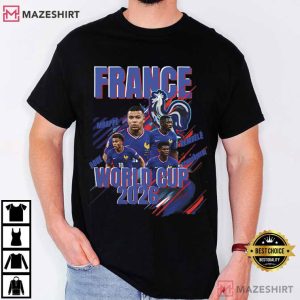 France World Cup 2026 Kylian Mbappe Football T Shirt (2)