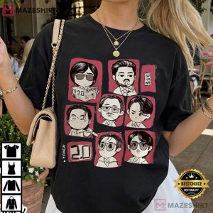 BTS Arirang BTS Tour 2026 Cute Chibi Group T Shirt (4)