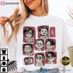 BTS Arirang BTS Tour 2026 Cute Chibi Group T Shirt (2)