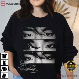 BTS Taehyung V Eyes Kpop Retro Fan Gift T Shirt (1)