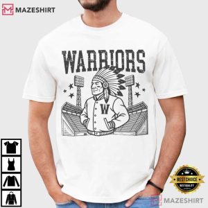 Warriors Baseball Game Day Mom Sports T Shirt (1)