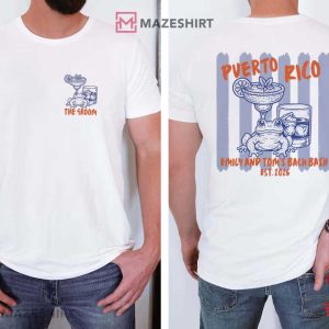 Joint Bachelor Bachelorette Party Custom Puerto Rico Bach Club T Shirt (1)
