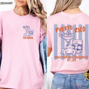 Puerto Rico Bach Club Joint Bachelor Bachelorette Party Custom T Shirt (3)