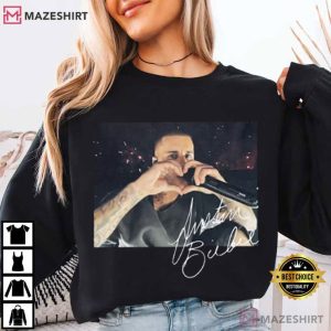 Coachella Justin Bieber Heart Sign Vintage Retro Music T Shirt (4)