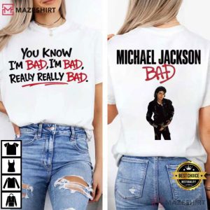 Michael Jackson King Of Pop Bad Lyric Fan Merch T-Shirt
