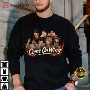 BTS Members Come On Wing Funny Show T Shirt (4)