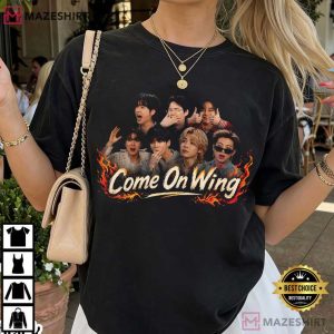 BTS Members Come On Wing Funny Show T Shirt (2)