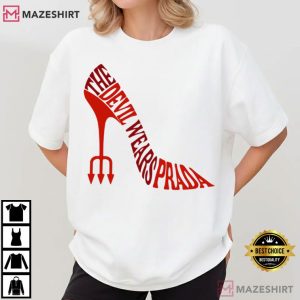 The Devil Wears Prada Red High Heel Movie T Shirt (1)
