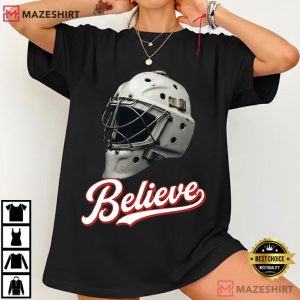 Believe Flyers Vintage Mask Retro Hockey Fan Sports T Shirt (1)