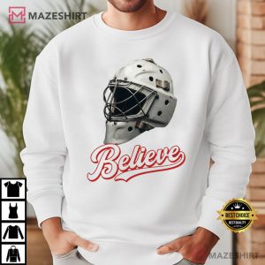 Believe Flyers Vintage Mask Retro Hockey Fan Sports T Shirt (2)