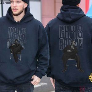 RnB Legends Chris Brown Vs Usher Music Fan Gift T Shirt (4)
