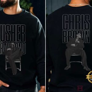 RnB Legends Chris Brown Vs Usher Music Fan Gift T Shirt (2)