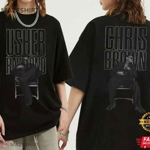 RnB Legends Chris Brown Vs Usher Music Fan Gift T Shirt (3)
