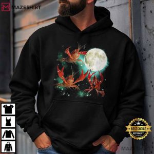 Three Crawfish Howling To The Moon Funny T Shirt (3)