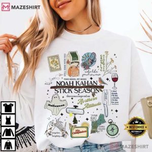Noah Kahan Stick Season Indie Folk Aesthetic Music T Shirt (4)