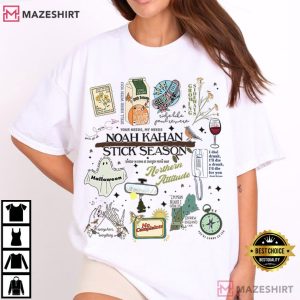 Noah Kahan Stick Season Indie Folk Aesthetic Music T Shirt (1)