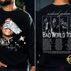 Michael Jackson Bad World Tour 1987 King Of Pop T Shirt (4)