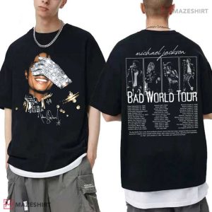 Michael Jackson Bad World Tour 1987 King Of Pop T Shirt (3)