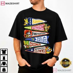 Sports Team Mascot Funny Banana Baseball T Shirt (1)