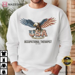 Occupational Therapist 4th July American Eagle Flag USA 250 Years T Shirt (4)