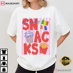 Snack Lover Aesthetic Funny Food T Shirt (1)
