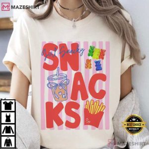 Snack Lover Aesthetic Funny Food T Shirt (2)