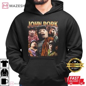 John Pork Is Calling Meme Retro 90s Internet Culture T Shirt (4)