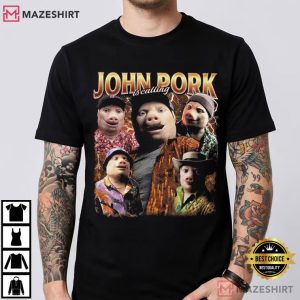 John Pork Is Calling Meme Retro 90s Internet Culture T Shirt (2)