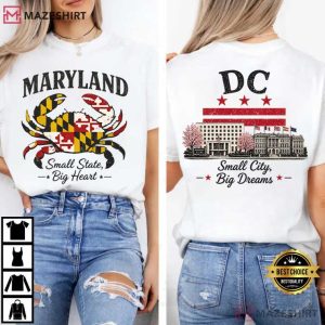 Maryland Crab Washington DC Small City Big Dreams T Shirt (1)