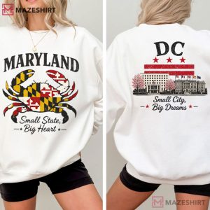 Maryland Crab Washington DC Small City Big Dreams T Shirt (2)