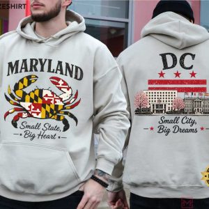 Maryland Crab Washington DC Small City Big Dreams T Shirt (3)