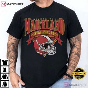 Maryland University Football Retro Game Day T Shirt (2)