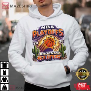 NBA Playoffs Phoenix Suns 2026 Basketball Cactus Logo T Shirt (2)