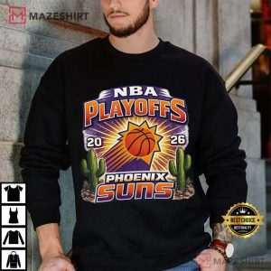 NBA Playoffs Phoenix Suns 2026 Basketball Cactus Logo T Shirt (3)