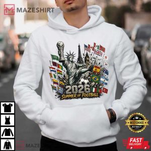 Summer Of Football 2026 North America Global Flags T Shirt (2)