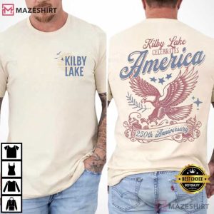 USA Kilby Lake Celebrates America 250th Anniversary T Shirt (3)