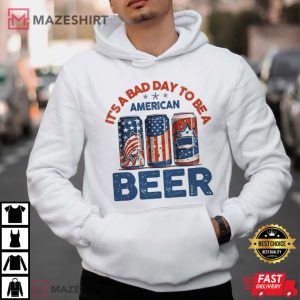 Patriotic Funny 4th of July Beer American Flag T Shirt (3)