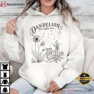 Dandelion Vintage Wildflower Country Aesthetic T Shirt (4)