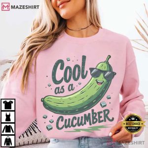 Cool As A Cucumber Funny Pickle T Shirt (3)