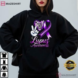 Lupus Awareness Purple Ribbon Warrior T Shirt (4)