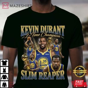 Kevin Durant 2 Time Champion Slim Reaper Basketball T Shirt (4)