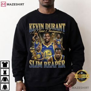 Kevin Durant 2 Time Champion Slim Reaper Basketball T Shirt (1)