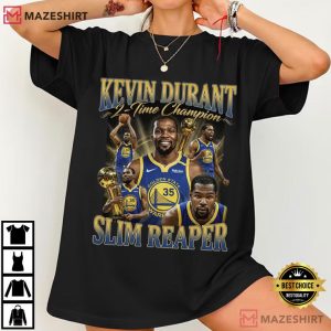 Kevin Durant 2 Time Champion Slim Reaper Basketball T Shirt (3)