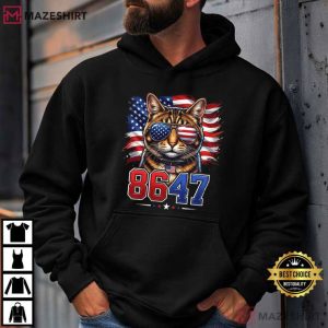 Cat Patriotic 86 47 Funny USA Flag Sunglasses July 4th T Shirt (1 (3)