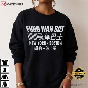 Fung Wah Bus NYC To Boston Chinatown Bus Travel T Shirt (2)