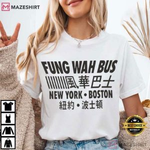 Fung Wah Bus NYC To Boston Chinatown Bus Travel T Shirt (3)