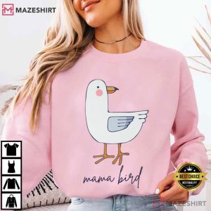 Mama Bird Cute Seagull Mothers Day T Shirt (1)