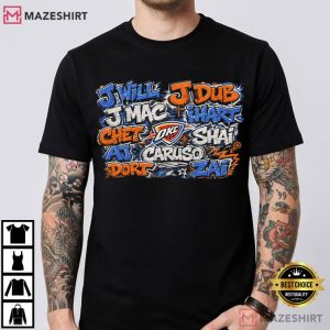 Oklahoma City Thunder Graffiti Names Basketball Player T-Shirt
