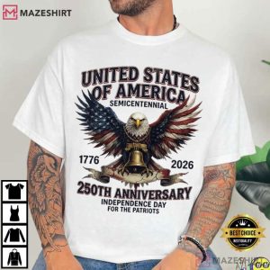 USA Independence Day 250th Anniversary Of The United States T Shirt (1)